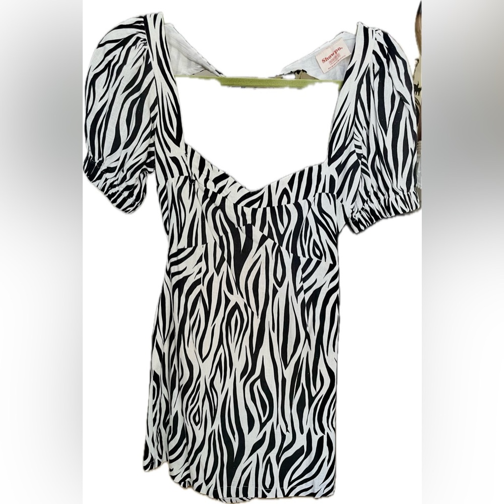 Showpo Jayla Mini Dress- Zebra